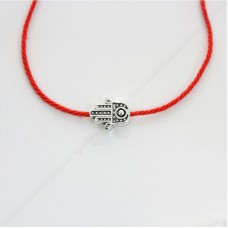 Красная нить с оберегом шармом - Хамса